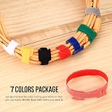 LJHOME 70 Pcs Reusable Cable Ties Management Straps Wire Tidy Organisers view 4