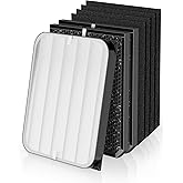 3500 Replacement Filters Compatible with Air Doctor 3000 Serie Air Purifier, fits Model 3000 3500 3500i, 1 Efficiency Filter + 2 VOCs Filter + 4 Pre-Filters, Compare to ADF3001 ADF3002 ADF3003