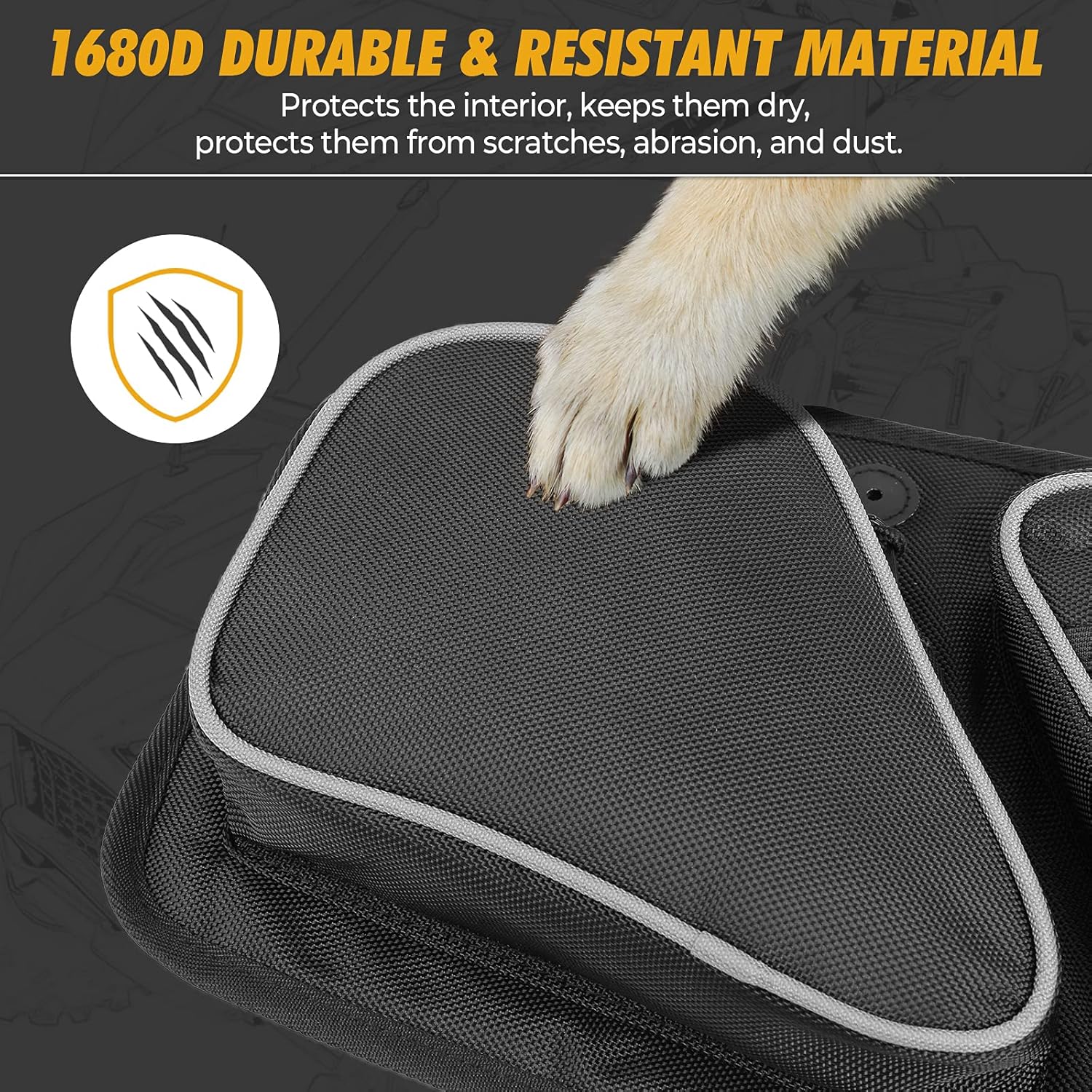 Kemimoto PRO XP Door Bags, RZR Front Storage Bags PVC Water Resistant Compatible With 2020 2021 2022 RZR PRO XP Black: Automotive