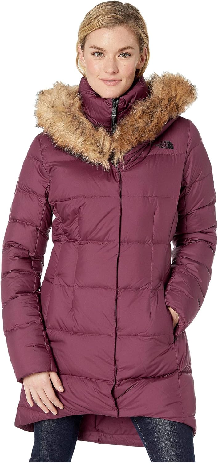 womens north face coat with fur hood
