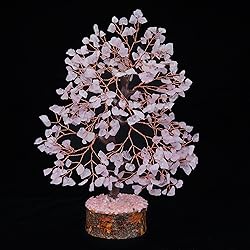 Rose Quartz Crystal Tree of Life - Chakra Tree for