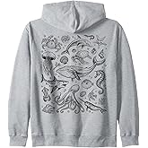 Ocean Life Sea Aesthetic Dolphin Beach 90s Vintage Graphic Zip Hoodie