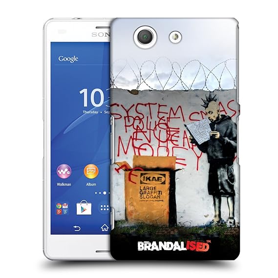 Head Case Designs Offizielle Brandalised Ikae Punker Straßengraffiti Ruckseite Hülle für Sony Xperia Z3 Compact / D5803