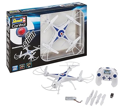 Revell Control 23842 RC Quadcopter GO! Stunt, für Einsteiger, 2.4GHZ, Akku, Flip-Funktion, Rotorschutz, LED, Headless-Mode, G