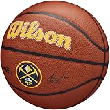 Wilson NBA Team Tribute Denver Nuggets Size 7 Outdoor Rubber Basketball view 2