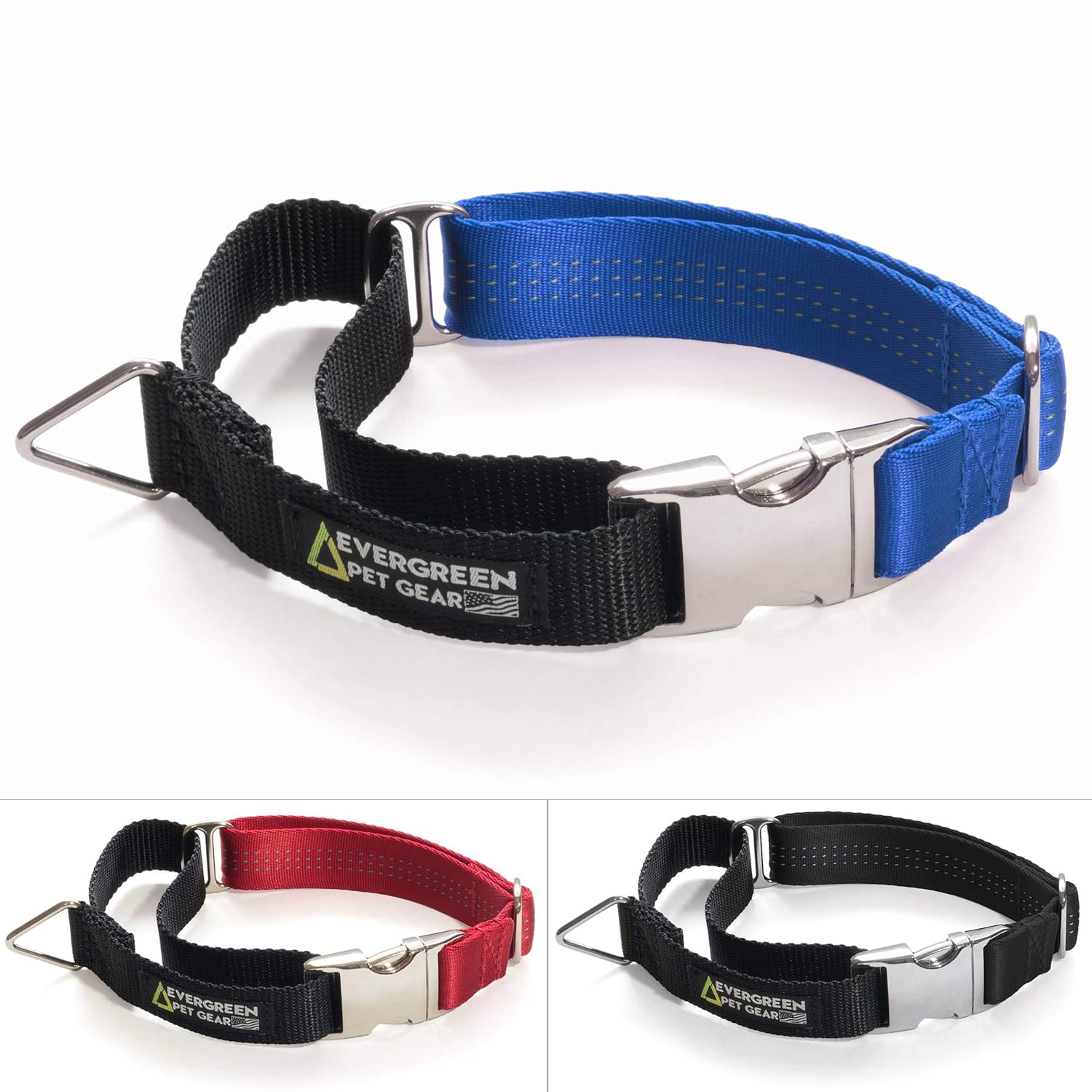 Martingale collar with metal buckle Clearance