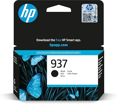HP 937 Black Original Ink Cartridge for OfficeJet Pro 91xx 97xx