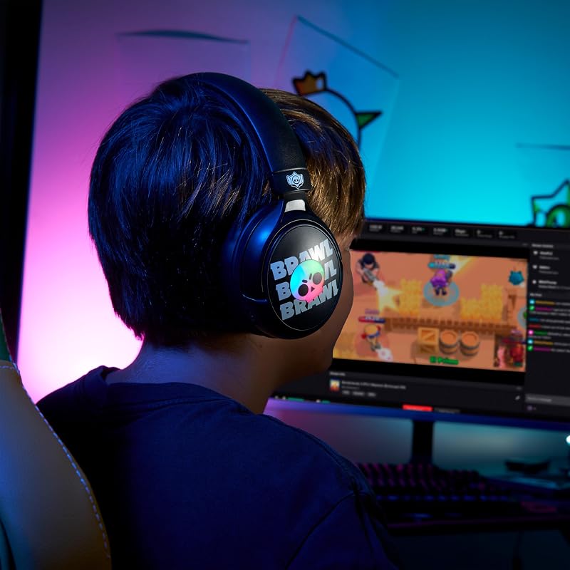 - Casque Audio Gaming LED sans Fil Brawl Stars avec Micro