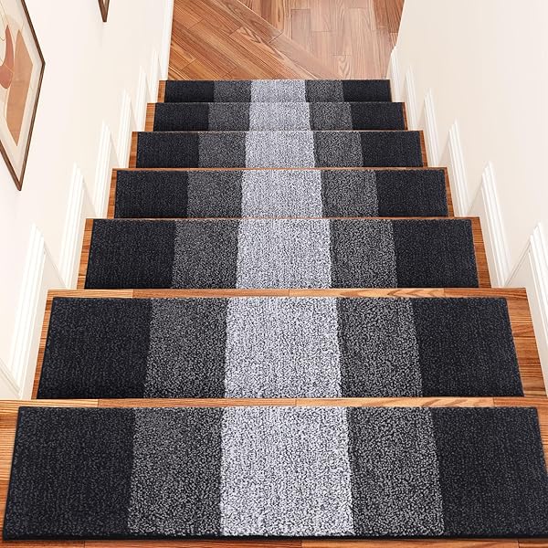 OLANLY STAIR TREADS NON SLIP 4PCS, 8″ X...
