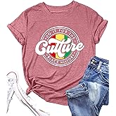 LAZYCHILD Black History Shirts for Women: Black History Month T-Shirts African American Shirt Culture Graphic Tee Tops