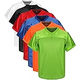 MESOSPERO Youth Blank Football Jerseys for Boys, Kids Athletic Practice Hip Hop Hipste Sports Shirt S-XL