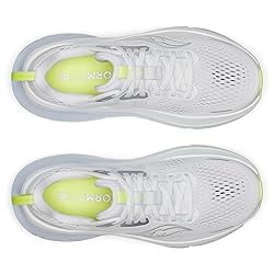 Saucony Women's Guide 18 Sneaker, White/ICE MELT, 7