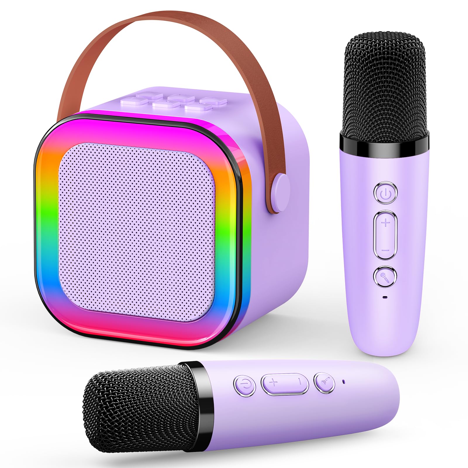 Dislocati Girls Toys Age 3-15, Karaoke Machine 2 Microphones Kids Toys for 3-12 Year Old Girls Birthday Presents Microphone for Kids 3-12 Year Old Girls Christmas Xmas Gifts