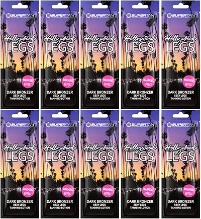 Supertan California Hollywood Legs Bronzer Pack of 10 x 10ml Dark Tan Thermo