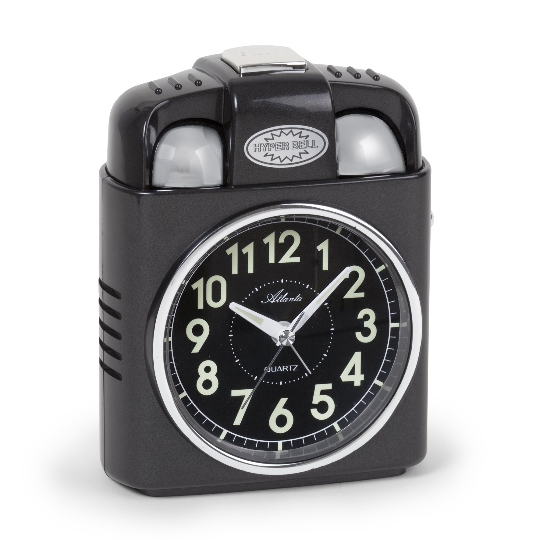 Atlanta Alarm Clock, Black, Standard Size — image 1