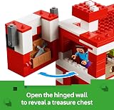LEGO Minecraft The Mooshroom House 21270 Steve Figure Mobs Crafting Table Farm view 4