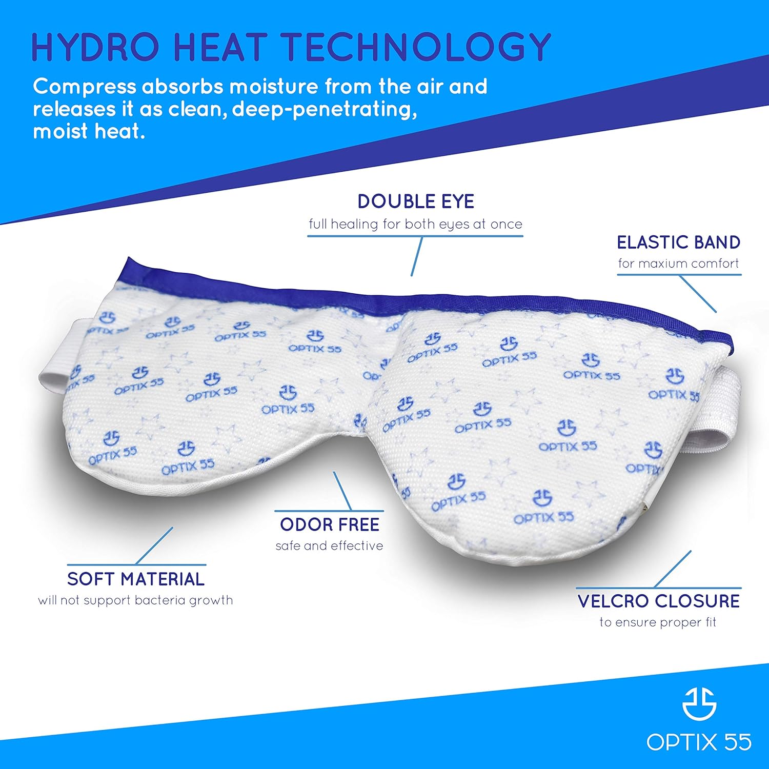 Eye Mask for Dry Eyes - Moist Heat Microwave Activated Warm Compress, Relieves Stye & Pink Eye: Health & Personal Care