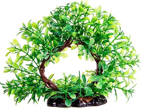 Amazon Com Plastic Fish Tank Plants Artificial Aquarium Plants