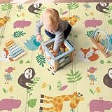 KandyToys Wild Life Foldable Baby Play Mat 120x90cm Thick 10mm XPE