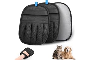 Pet Hair Remover Glove|Newly Upgraded Five-Finger Pet Hair Removal Glove Designed Specifically for Dogs and Cats| Reusable, E