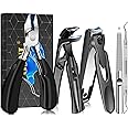 Toenail Clippers for Seniors Thick Nails - Angled Head Large Toe Nail Clippers with Catcher, Wide Jaw Opening Toenail Clippers for Thick toenails, Heavy Duty Nail Cutters Novelty Gifts for Men Women