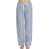 CYZ Women's 100% Cotton Woven Poplin Sleep Pajama Pants
