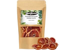 Dehydrated Dried Blood Orange Slices Wheels | 17+ Slices | 100% Natural | Sugar Free, Gluten Free | Dehydrated Citrus for Cocktails, Garnishes, Deserts | 1.76 Oz (50 Grams) | Drink Botanicals Ireland