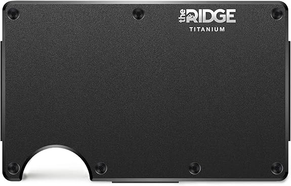 Amazon ザ リッジ The Ridge 国内正規品 スマートフォンよりも薄い財布 チタニウム マネークリップ ブラック The Ridge ザ リッジ マネークリップ