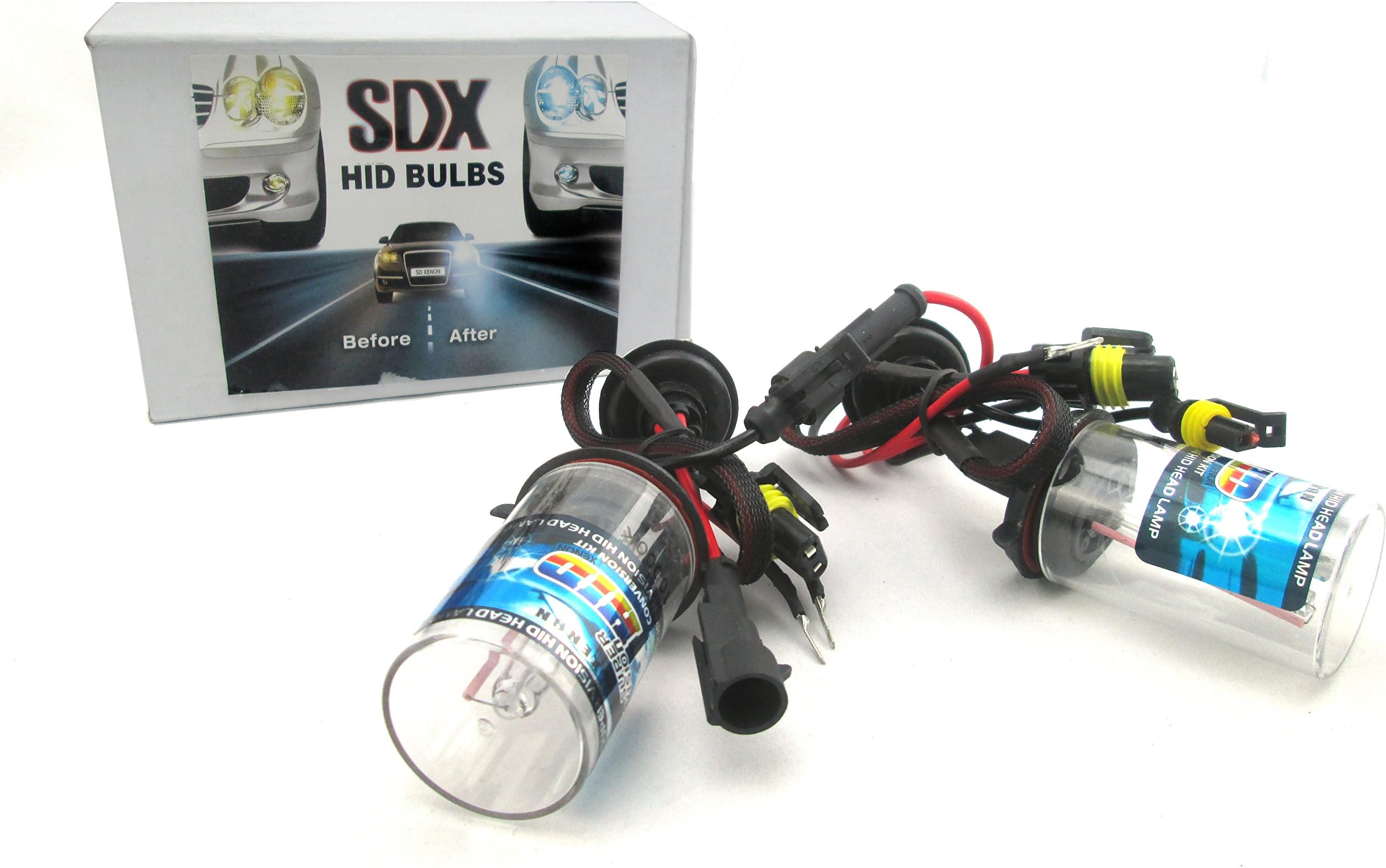 HID Xenon DC Headlight Replacement Bulbs by SDX, H1, 15000K