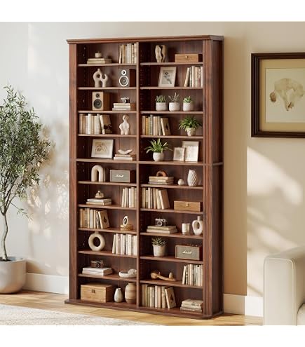 Amazon.com: Venture Horizon Revolving Media Tower 1000 - Walnut