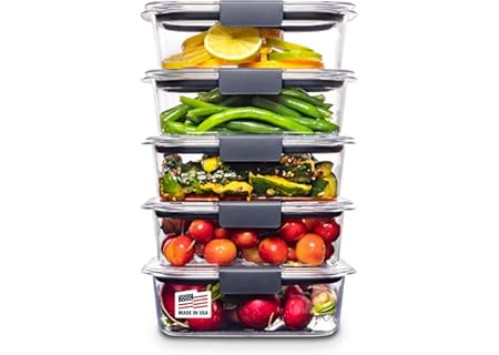Rubbermaid Brilliance Food Storage Containers BPA Free Airtight Lids Ideal ...