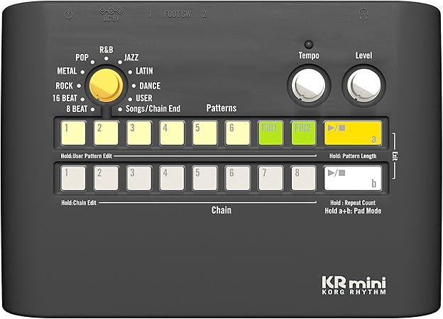 Korg KR Mini KR-55 - Caja de ritmos, color negro: Amazon.es: Instrumentos musicales