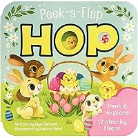 Peek-a-Flap Hop - Children's Lift-a-Flap Board Book Gift for Easter Basket Stuffers, Ages 2-6 (Peek-A-Flap Board Book)