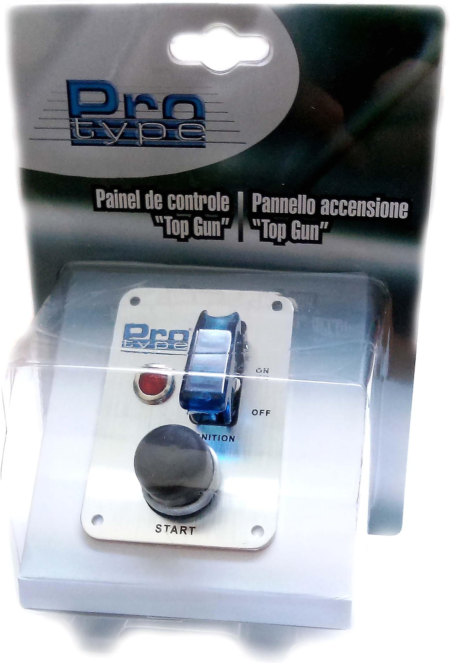 Pro Type Car Ignition Switch Panel with start switch and LED Light Racing