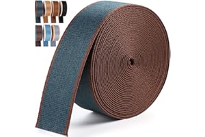 PECMER Nylon Webbing 1.5 Inch-6 Yards Peacock Blue Webbing Straps for Bags-Heavy Cotton Webbing 1.5 inch for Bag Handles Purse Straps Ribbon 1 1/2"