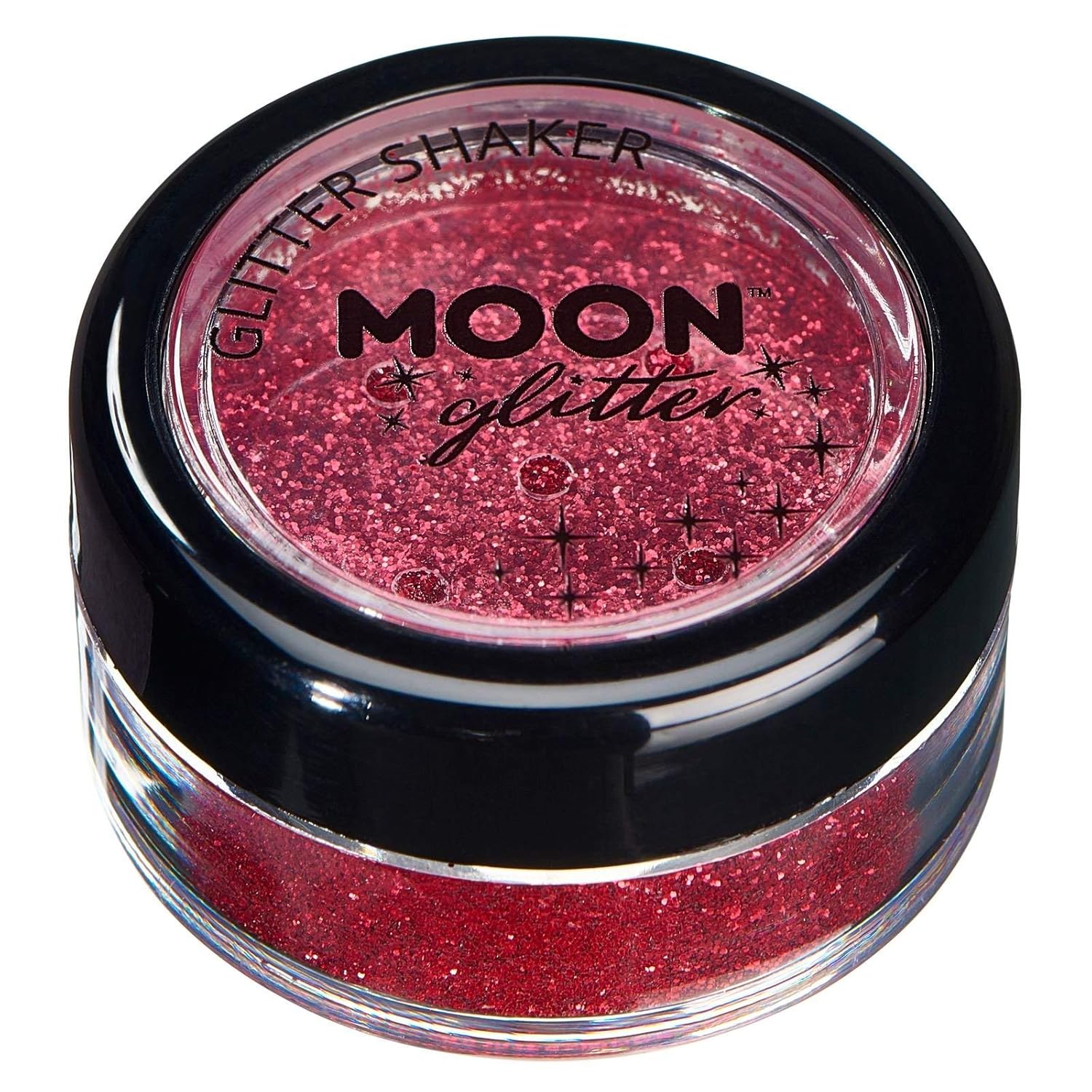 Moon Glitter Classic Fine Glitter Shakers, Red
