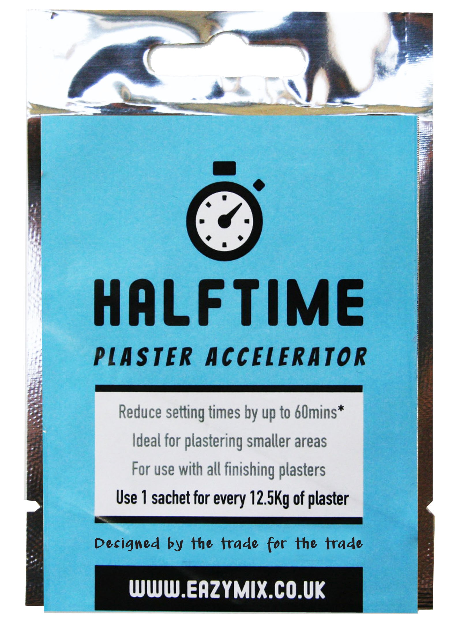 5x Half-Time Plaster Accelerator Pouch 54G