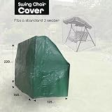 DIVCHI Garden Swing Cover Waterproof Heavy Duty 3 Seater Green view 5