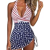 SUUKSESS Women Sexy One Piece Swimsuit Tummy Control Bathing Suit Mesh Swimdress