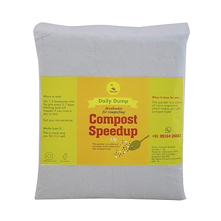 Daily Dump Compost Speedup Microbes Powder (1 Kg, White)