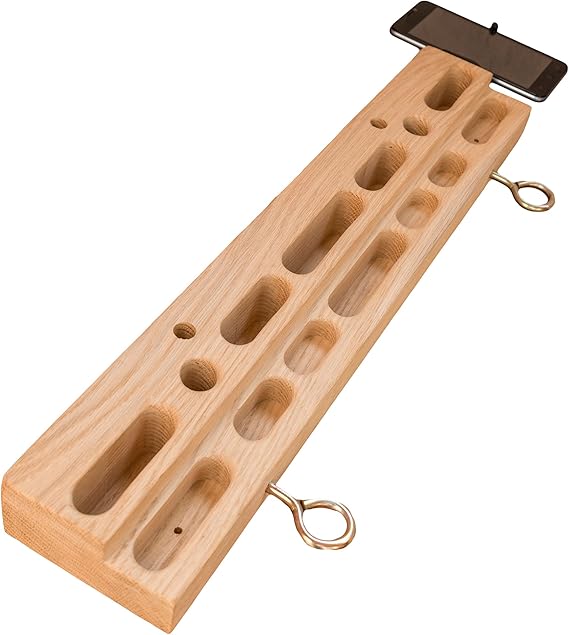 Premium rock climbing training board, hangboard, wooden Hangboard