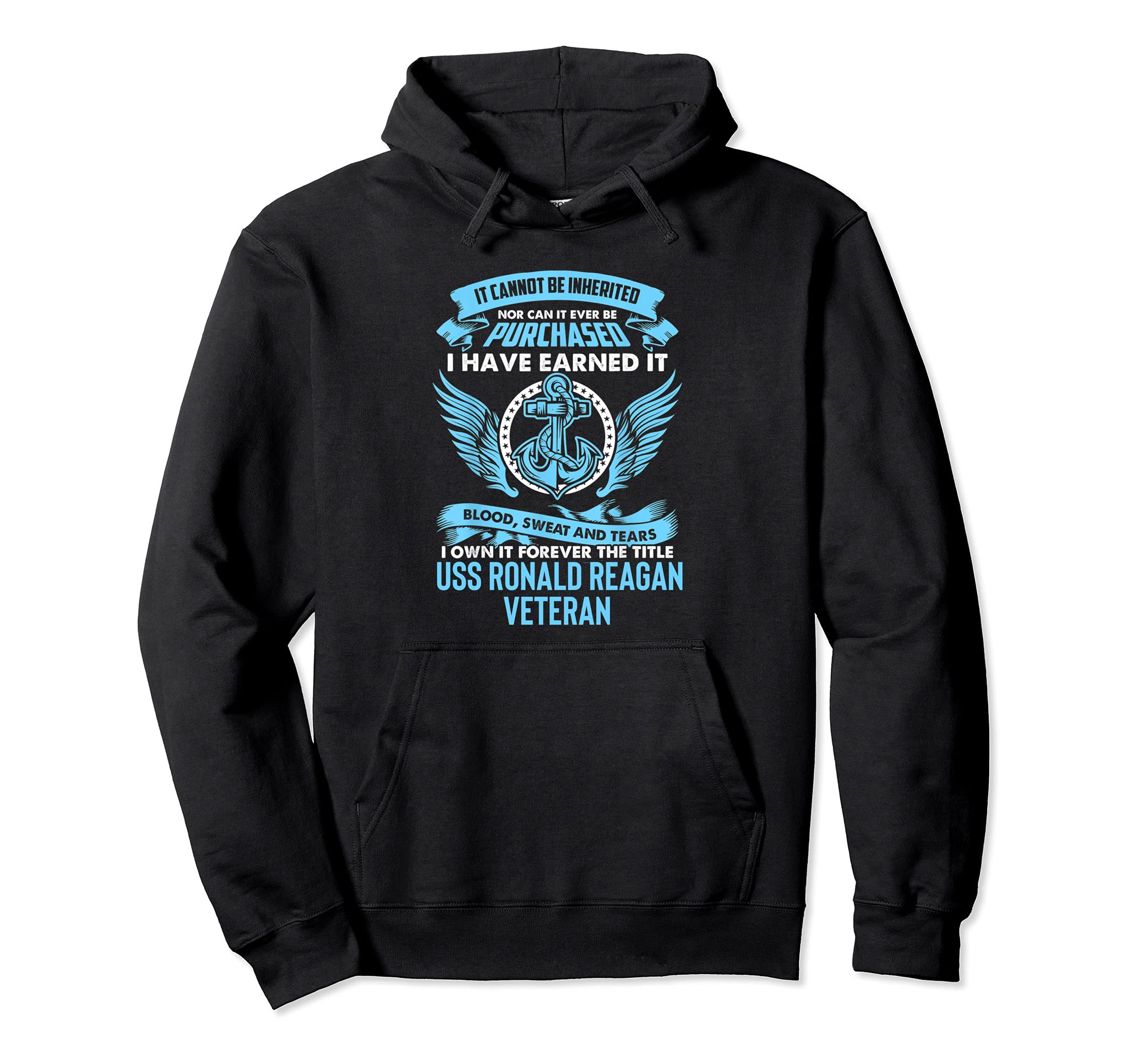 USS Ronald Reagan CVN-76 Aircraft Carrier Pullover Hoodie