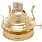 Creative Hobbies Brass Plated Oil Burner for Mason Jars - Turn Any Mason Jar into a Vintage Lamp