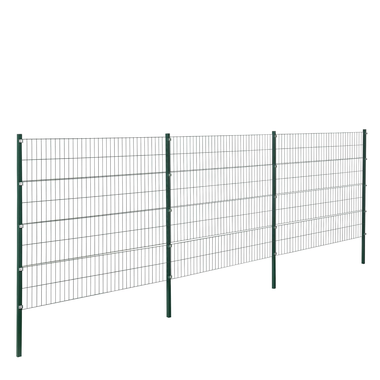 [pro.tec] Garden fence Fencing set Double bar grid mats Mesh