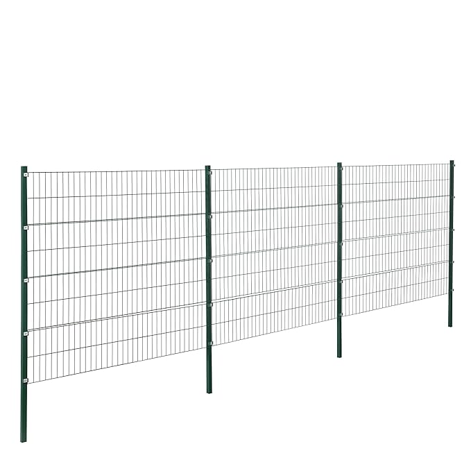 [pro.tec] Garden fence Fencing set Double bar grid mats Mesh