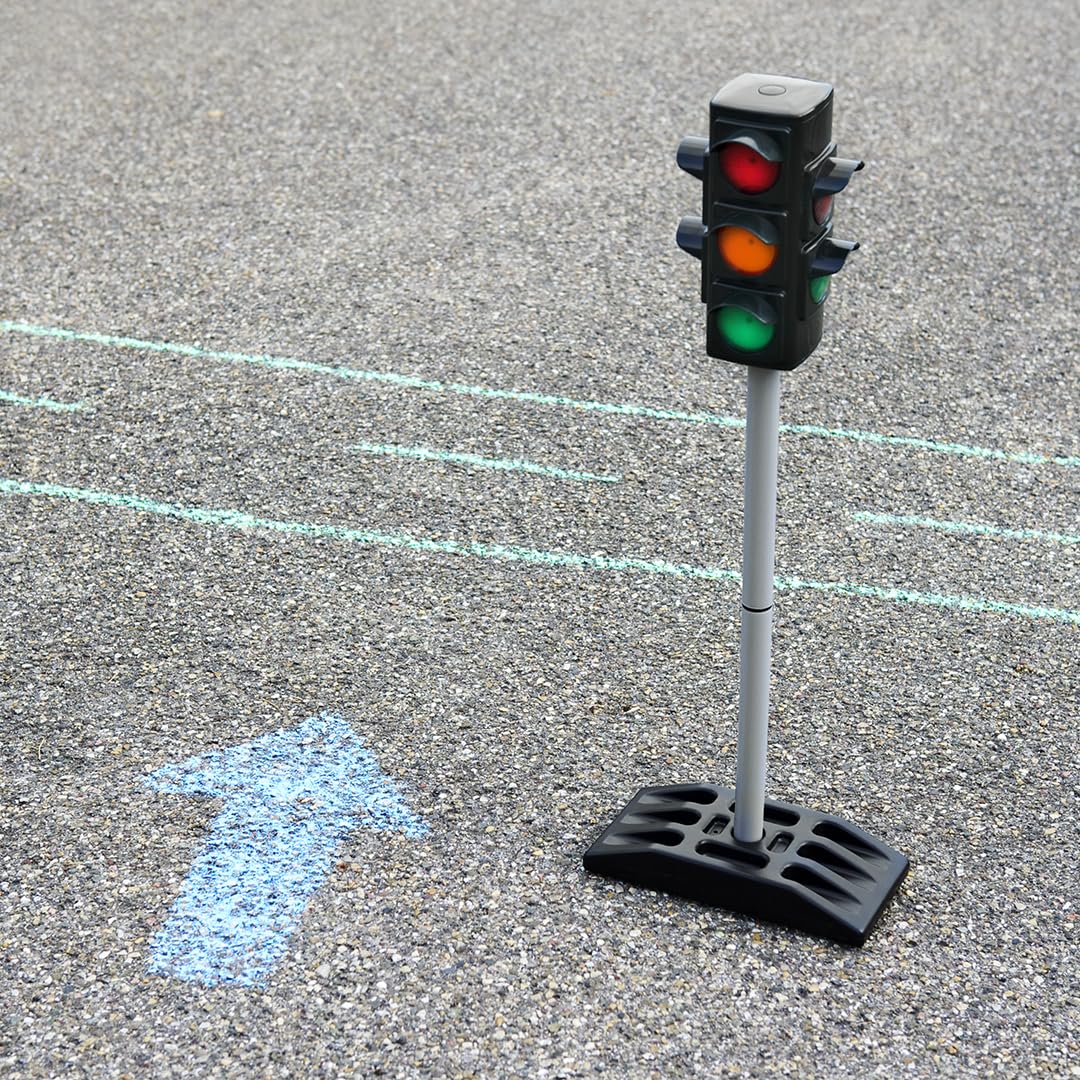 Theo Klein Ampel | Batteriebetriebene Verkehrsampel mit manuellem oder automatischem Ampelzyklus | Maße: 27 cm x 12,5 cm x 72,5 cm hoch | Spielzeug für Kinder ab 3 Jahren 6