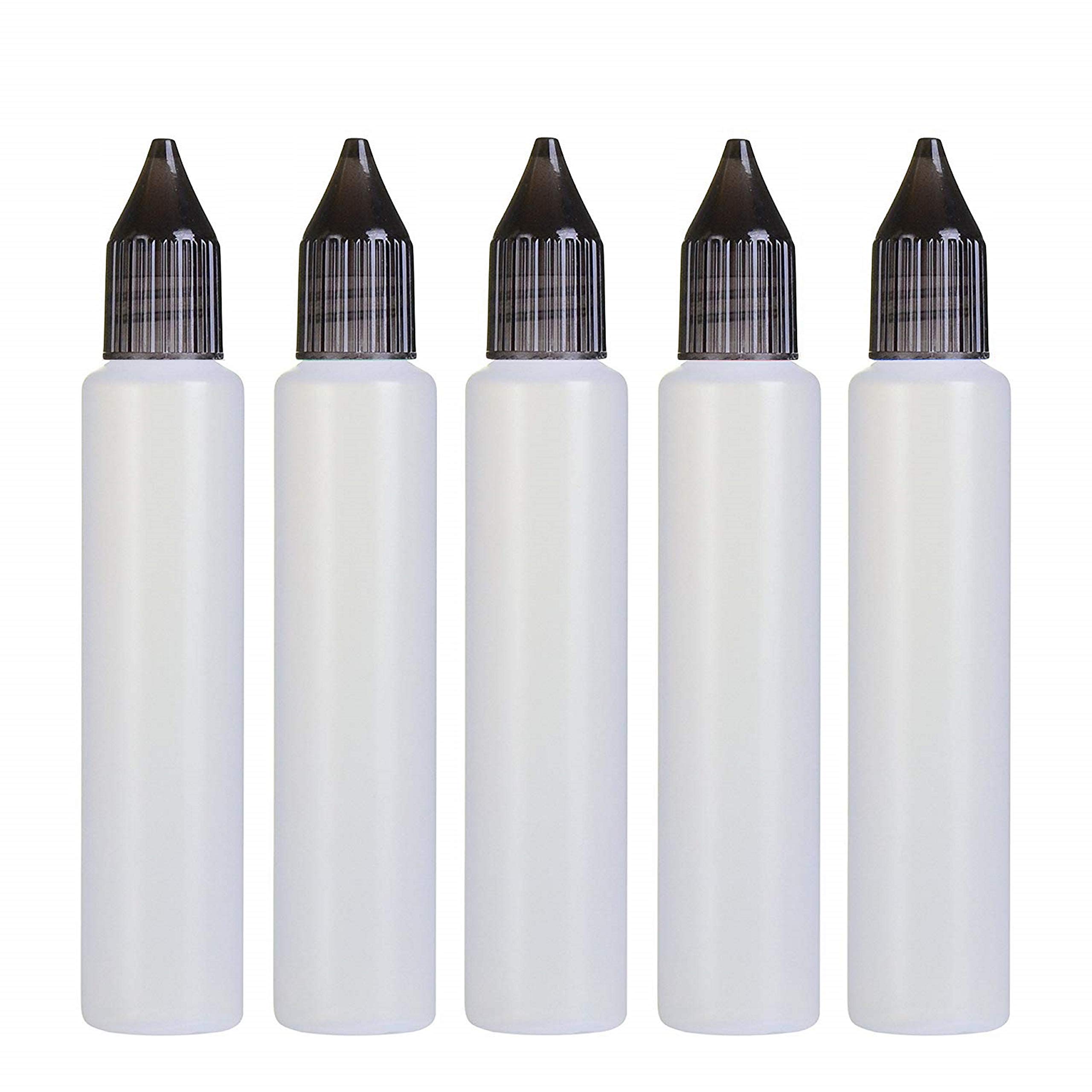 Wizard Vapes 30ml Unicorn Pen-Style Dropper Bottles x 5 (Black)