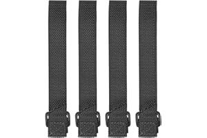 Maxpedition 5-Inch TacTie Attachment Strap Bag (Black) Package of 4