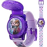 Accutime Disney Frozen Kids Musical Watch - Flashing Lights and 'Let It Go' Song - Perfect for Girls Featuring Elsa & Anna - Digital Time Display