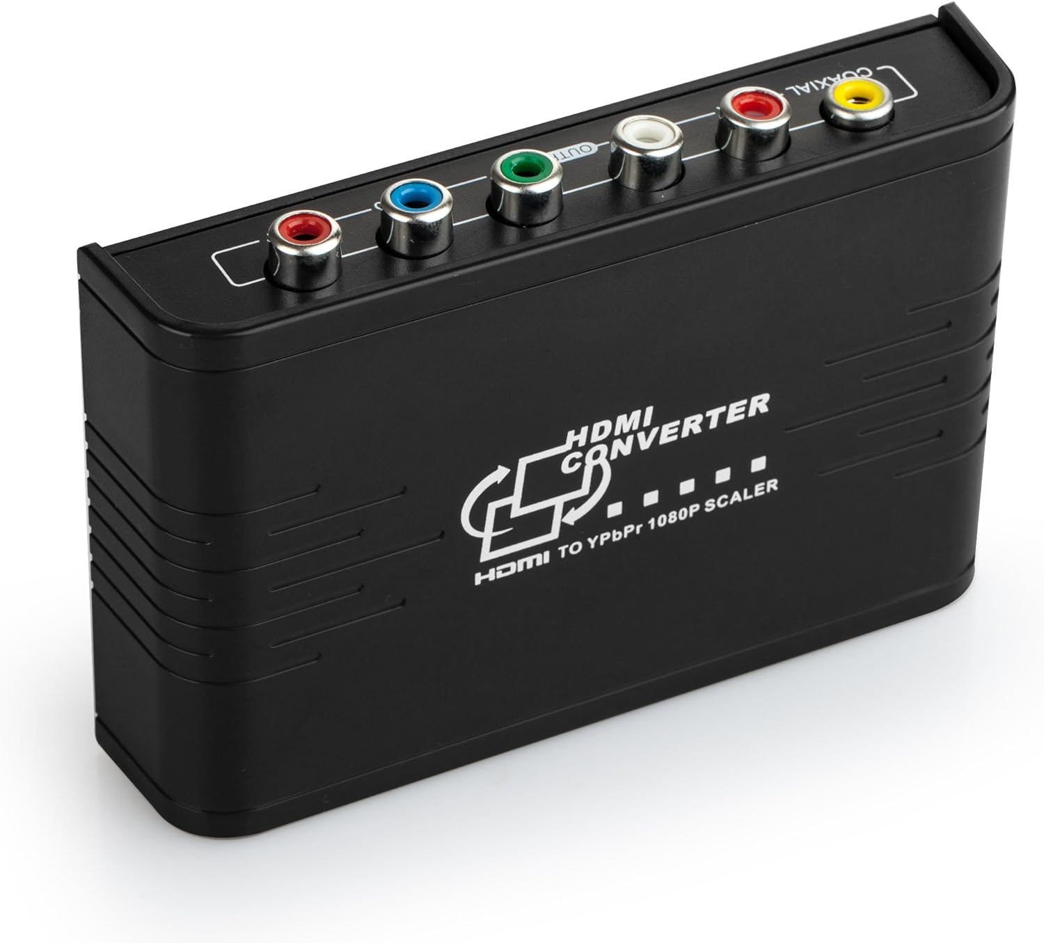 Musou HDMI to 1080P Component Video (YPbPr) Scaler Converter Adapter with Coaxial Audio Output + R/L Audio Support Windows 10,Black: Electronics